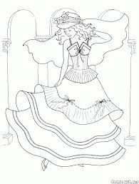 Top quality coloring sheets for free. Coloring Page Fluffy Skirt