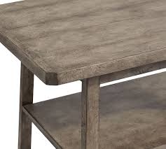 Round industrial reclaimed wood pub table / 36 counter height. Mateo 31 5 Coffee Table Pottery Barn