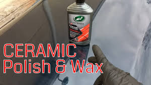 Turtle Wax Hybrid Solutions Ceramic Polish And Wax On The Test Panel Youtube