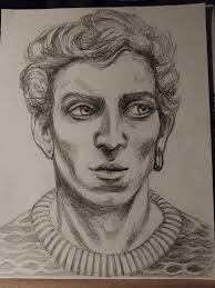 From the Daily Drawing Challenge, in graphite, 12 x 9.