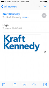 How To Add An Image To Your Iphone E Mail Signature Ios 9 Kraft Kennedy
