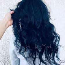 Rusk Blue Black Color Has Me With Chills Ruskcolor Blueblackhair Haircoloring Haircolo Blue Black Hair Color Blue Black Hair Hair Color For Black Hair