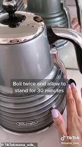 Coffee machine descaler uk daily mail. Why You Need To Deep Clean Your Kettle Now Mum Shares Her Simple One Ingredient Cleaner Daily Mail Online