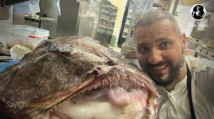 It doesn't have to look good to taste good. Monkfish, another delicacy  served at Tax-Xiħa. www.taxxiha.com NB. Dish served when Monkfish is  available.