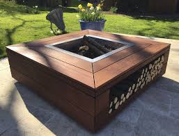 Architecture Inspiring Idea Rectangular Wood Burning Fire Pit Bioethanol Wooden With Barbecue Pits Outdoor Kits Table Top Rectangular Mebelnye Proekty Proekty