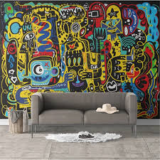 Search free graffiti wallpapers on zedge and personalize your phone to suit you. Modern Trend Graffiti Wallpapers Industrial Decor Abstract Mural Wallpaper For Living Room Tv Sofa Background Wall Papers Wallpapers Aliexpress