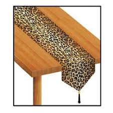 Printed Leopard Print Table Runner Printed Table Runner Leopard Print Party Paper Table Runner