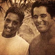 Ben aipa and Eddie Aikau....OH the talent!! Photographer, could be surfer  Magazine, Art Brewer, Ron Stoner, Dan Merkel...or? Do you know..Iconic in  all its measurements...man..