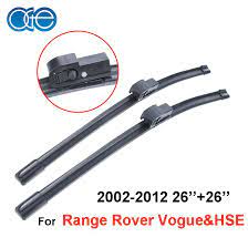 26 26 Pair Windshield Wiper Blades For Land Rover Range Rover Vogue Amp Hse 2002 2012 Rubber Windscreen Car Accessories Cpz104