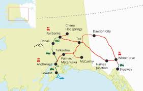 Cities, places, streets and buildings on the sattellite photo map. Round Trip Itinerary Archives Gonorth Alaska