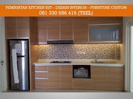 Termasuk untuk kitchen set apartemen, konsep desain kitchen set dapat menyesuaikan konsep apartemen itu sendiri. Tukang Kitchen Set Surabaya Medium