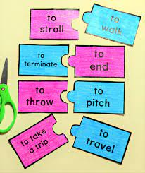 Free Synonym Puzzle Pack 40 Page Pdf Language Therapy Activities Synonym Activities Speech Therapy Activities