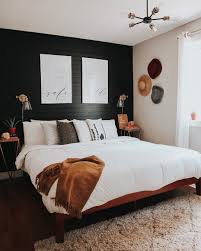 Black And White Bedroom With Wood Furniture Revamped Bedroom You Guys Black White And Wood Accents Are Giving Me Life Soon Enough Every Room Is Going To Home Decor Bedroom Home Cheap Home Decor