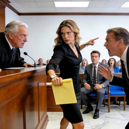 Husband laughs at wife representing herself in court