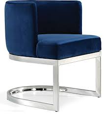 Find great deals on modern kitchen and dining benches with fast and free shipping, everywhere in canada. Shop Now For The Meridian Furniture Gianna Collection Modern Contemporary Velvet Upholstered Dining Chair With Polished Chrome Metal Frame 24 W X 22 D X 29 5 H Navy Accuweather Shop