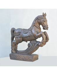 Table Top Full Figure Wooden Horse Statue In 2020 Wooden Wall Hangings Elephant Statue Wooden Statues