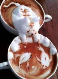ultimate latte 3 d cat koi pond barista coffee kazuki yamamoto coffee art coffee art coffee latte art latte art
