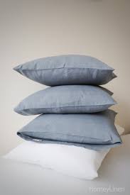 Linen Pillowcase In Gray Blue Softened Washed Linen Pillow Etsy Linen Pillow Cases Linen Pillow Covers Linen Pillows