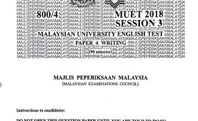 New muet test specifications effective 2021. Muet Listening Session 3 2018 Cute766