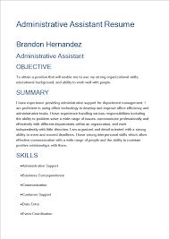 How to write an administrative assistant resume that will land you more interviews. Administrative Assistant Resume Sample Templates At Allbusinesstemplates Com