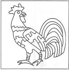 Rooster Mosaic Easy Mosaic Free Mosaic Patterns Mosaic Patterns