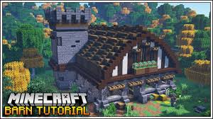 Tall enough for rv's in the center. Minecraft 1 16 Ultimate Minecraft Barn Tutorial How To Build Youtube
