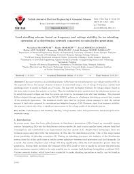 In other words, whatever you were doing was too much for the batteries to handle. Pdf Load Shedding Scheme Based On Frequency And Voltage Stability For An Islanding Operation Of A Distribution Network Connected To Mini Hydro Generation