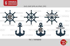 Download Anchor Svg Files Anchors Split Ship Wheel Svg Cut Files Ship Wheel Files For Silhouette Cameo Or Cricut Commercial Personal Use 63192 Cut Files Design Bundles