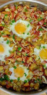 Bacon Egg And Potato Breakfast Skillet Potato Breakfast Recipes Potato And Egg Recipe Healthy Grilling Recipes