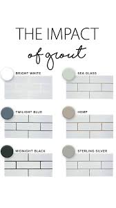 The Impact Of Different Grout Colors Grout Color Can Impact The Way Your Tile Looks Once It S Installed Bedrosian Room Remodeling Grout Color Home Remodeling