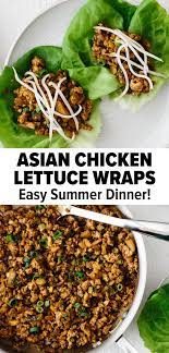 Asian Chicken Lettuce Wraps Healthy Summer Dinner Primal Recipes Dinner Asian Chicken Lettuce Wraps Asian Recipes