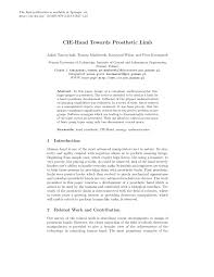 Maybe you would like to learn more about one of these? Pdf Cie Hand Towards Prosthetic Limb