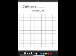 easy way to complete a math hundreds chart youtube