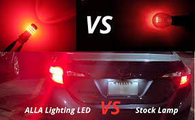 Amazon Com Alla Lighting 3156 3157 Red Led Bulbs Super Bright 2835 39 Smd 12v Brake Stop Turn Signal Lights Taillights Replacement 3056 3057 4157 3047 4057 3457 For Cars Trucks Motorcycles Automotive