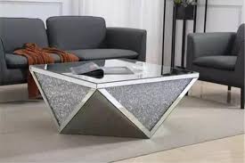 Check spelling or type a new query. In Stock Beautiful Crushed Diamond Mirrored Coffee Table 96x96cm Furniture Tables Chairs On Carousell