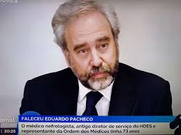 Faleceu o Dr. Eduardo Albergaria Leite Pacheco, natural de Ponta Delgada  (São José), onde nasceu no dia 15.11.1951. O Dr. Eduardo Pacheco era um  daqueles homens extraordinários, que aparecem de forma rara