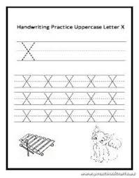 Handwriting Practice Uppercase Letter X Worksheet For Preschool And Kindergarten Practiceyourhandwrit Handwriting Practice Uppercase Letters Learn Handwriting