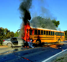 School bus bursts into flames after crash | The Pajaronian | Watsonville, CA