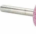 Mounted Point: 2" Thick, 1/4" Shank Dia, A11, 60 Grit, Medium