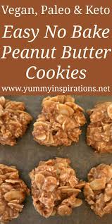 Easy No Bake Peanut Butter Cookies Recipe Low Carb Gluten Free Recipe Keto Peanut Butter Cookies Healthy No Bake Cookies Low Carb Recipes Dessert