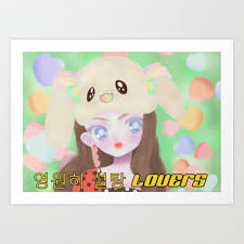 Maybe you would like to learn more about one of these? Forever Sugar Lover 90s Anime Aesthetic Inspired By Sunmi Noir Art Print By Florastel Society6