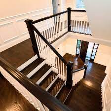 10 Ways To Freshen Up Outdated Banisters Wood Railings For Stairs Banisters Wood Floor Stairs