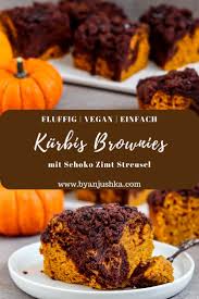 Kurbis Brownies Mit Schoko Zimt Streusel Vegan Einfach Rezept Leckere Vegane Rezepte Kurbisrezepte Kuchen Und Torten Rezepte