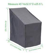 Patio Watcher Patio Chair Cover All Weather Protective Patio Furniture Cover Stack 6 Outdoor Chair Coverg Patio Chair Covers Patio Furniture Covers Chair Cover