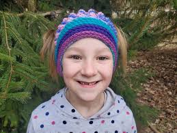 Messy Bun Pigtail Puff Stitch Crochet Beanie Hat Custom toddler Child 2  Holes in Top of Hat Hair