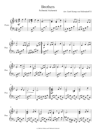 Brothers Fullmetal Alchemist Sheet Music For Piano Musescore Fullmetal Alchemist Sheet Music Piano Sheet Music