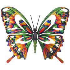 Werkzeug und baumaterial für profis und heimwerker. Metal Wall Art Multi Color Large Butterfly Usa Made Metal Art Maker