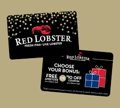 This gift card makes an ideal gifting option for seafood lovers. Red Lobster Holiday Gift Cards Include Give A Gift Get A Gift Bonus Offer