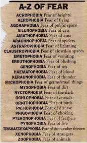 A Z Of Fear Phobias Phobias Definition Of Fear Fear