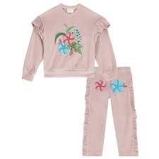 Check spelling or type a new query. Eirene Girls Pink Velour Tracksuit Girls From Junior Couture Uk